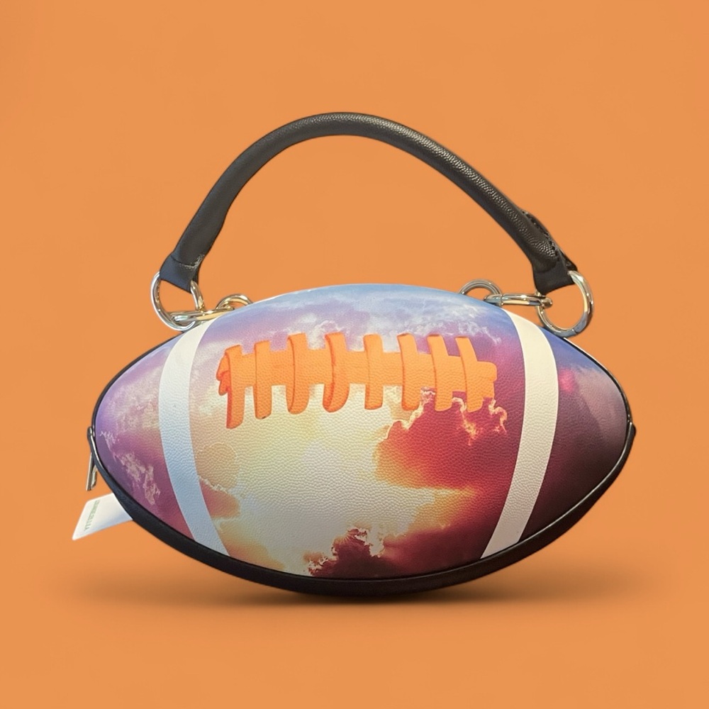 Football-Shaped Women's Bag - Multicolor